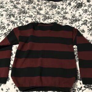 Black and red stripped sweater